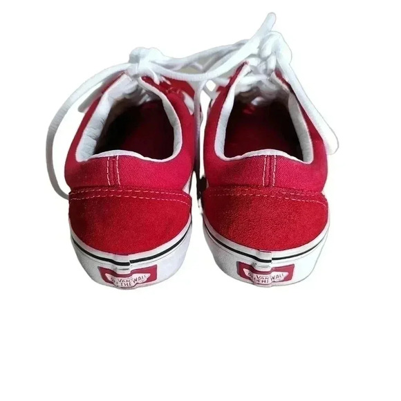 Vans Old Skool Skate Shoe - Racing Red - Picture 3 of 6